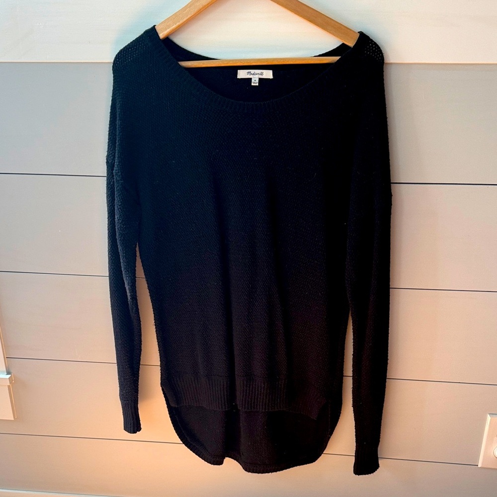 Madewell black Knit Sweater medium